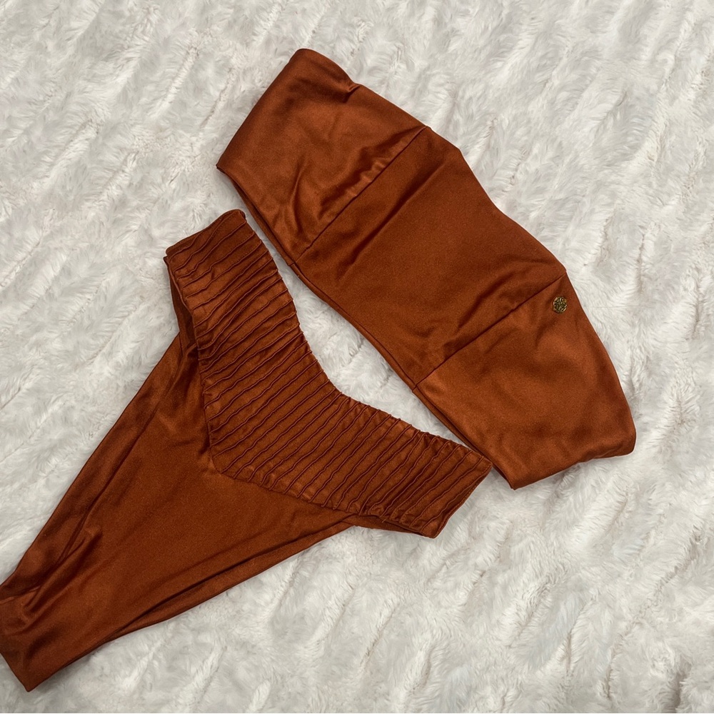 Asherah swimwear copper Clio bikini set size medium